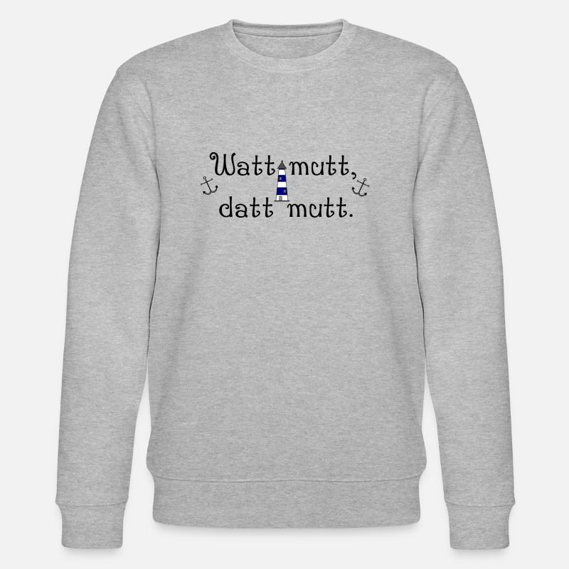 Watt mutt datt mutt - Stanley/Stella Unisex Bio-Sweatshirt CHANGER - Grau meliert