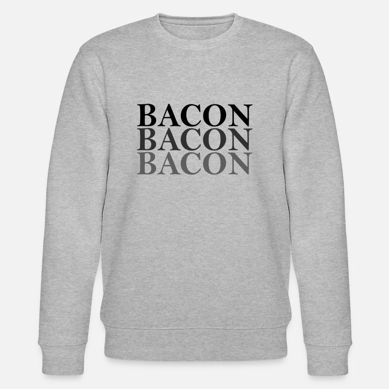 BACON 3mal - Stanley/Stella Unisex Bio-Sweatshirt CHANGER  - Grau meliert