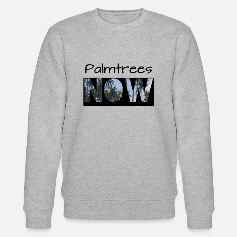 Palmtrees now - Stanley/Stella Unisex Bio-Sweatshirt CHANGER  - Grau meliert