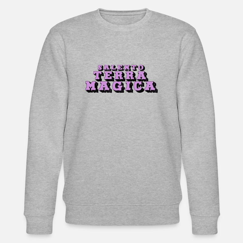 "Zauberland des Salento" - Stanley/Stella Unisex Bio-Sweatshirt CHANGER  - Grau meliert