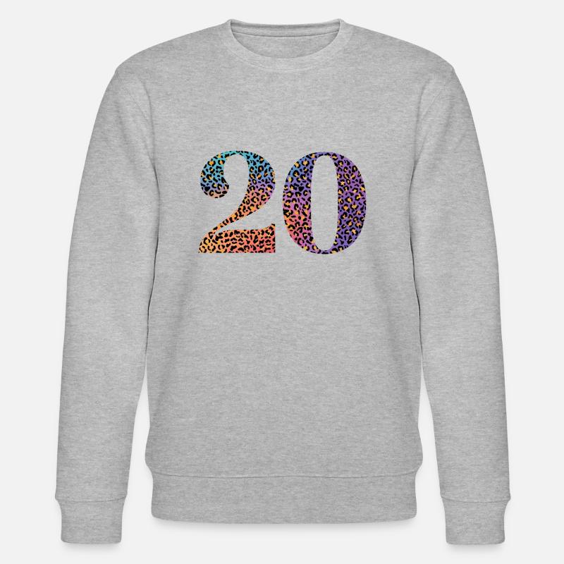 20e anniversaire léopard - Sweat bio CHANGER Stanley/Stella Unisexe - gris chiné