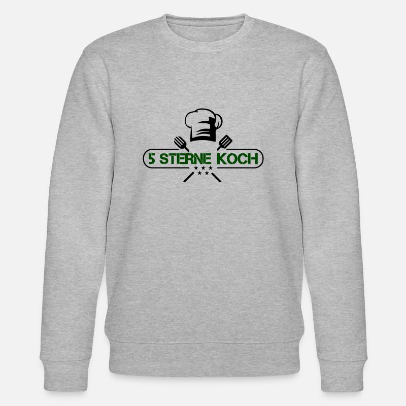 5 sterne koch - Stanley/Stella Unisex Bio-Sweatshirt CHANGER  - Grau meliert