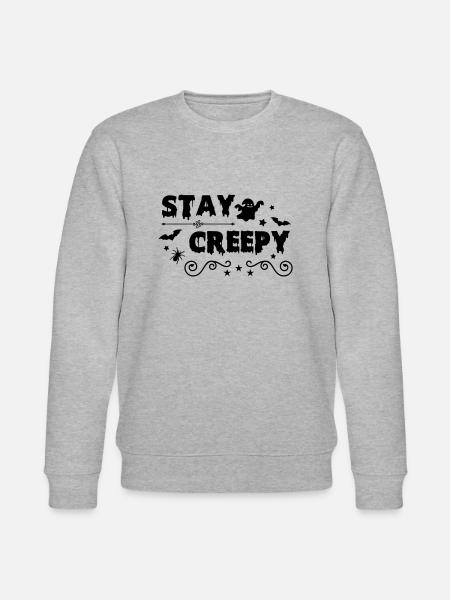 stay creepy 01 - Stanley/Stella CHANGER Unisex Organic Sweatshirt - heather grey