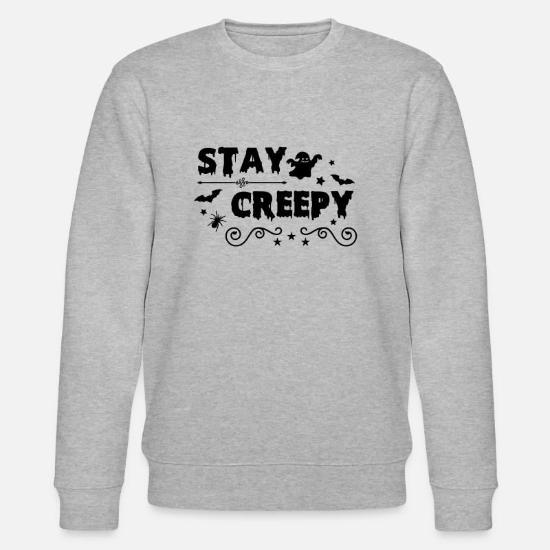 stay creepy 01 - Stanley/Stella Unisex Bio-Sweatshirt CHANGER  - Grau meliert