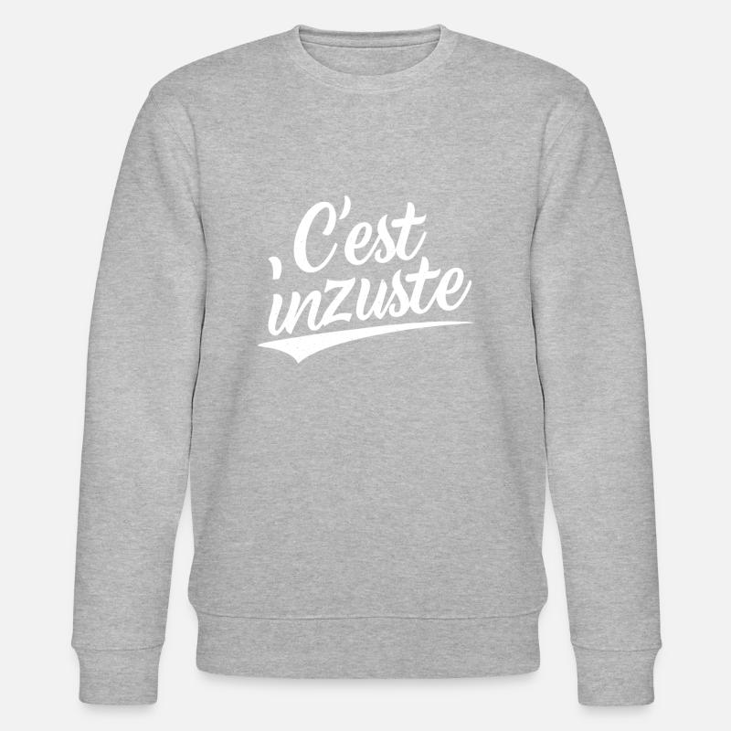 C'est inzuste - Sweat bio CHANGER Stanley/Stella Unisexe - gris chiné