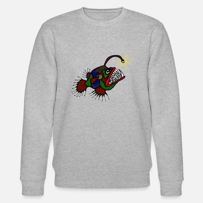 anglerFisch - Stanley/Stella Unisex Bio-Sweatshirt CHANGER  - Grau meliert