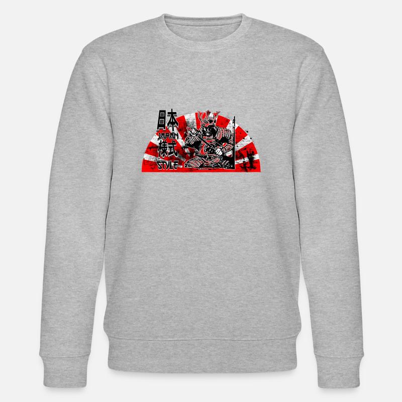Samurai Japan Style - Stanley/Stella Unisex Bio-Sweatshirt CHANGER  - Grau meliert