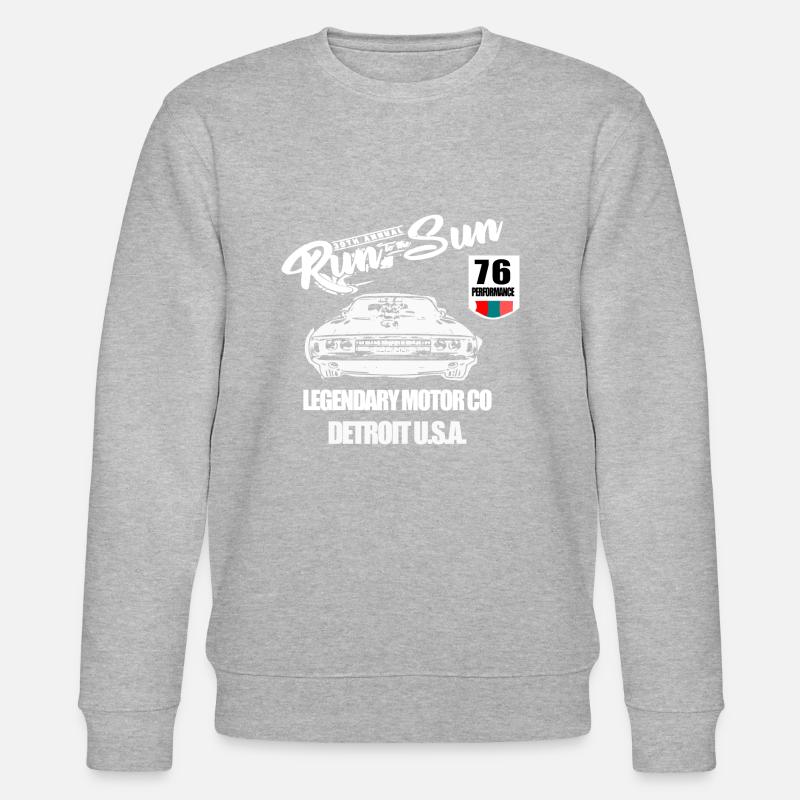 Patch Muscle Car - Stanley/Stella Unisex Bio-Sweatshirt CHANGER  - Grau meliert