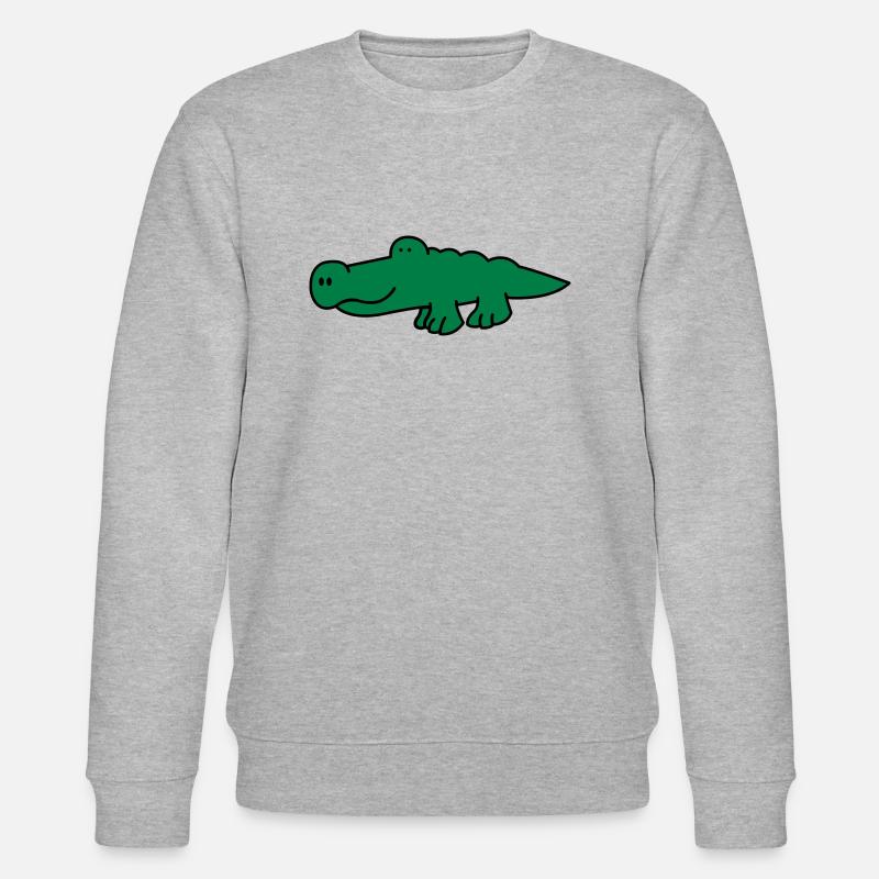 krokodil_02 - Stanley/Stella Unisex Bio-Sweatshirt CHANGER  - Grau meliert