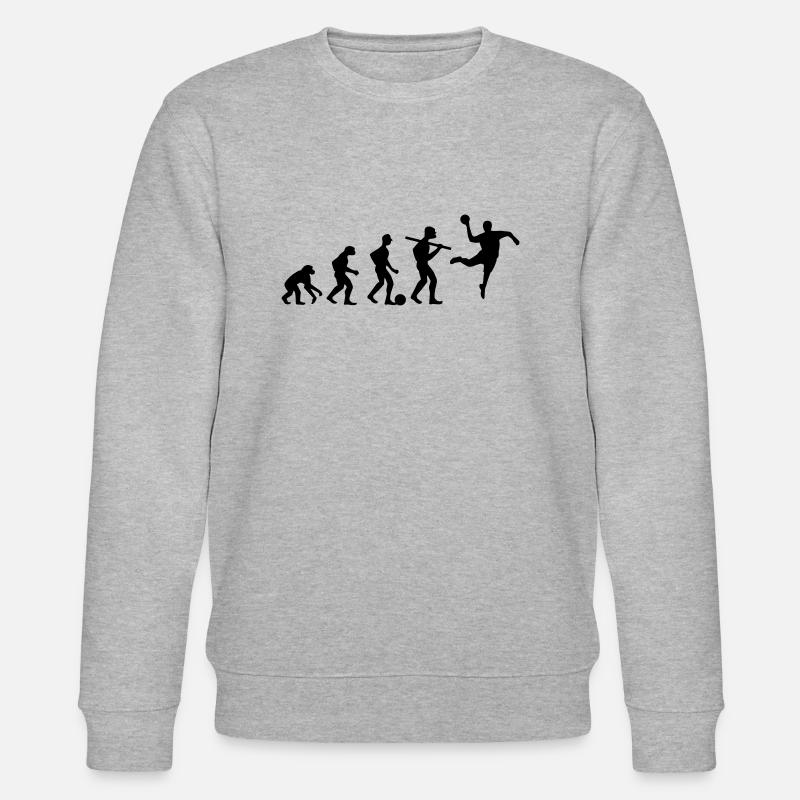 Evolution Handball; Anti-Fußball - Stanley/Stella Unisex Bio-Sweatshirt CHANGER  - Grau meliert
