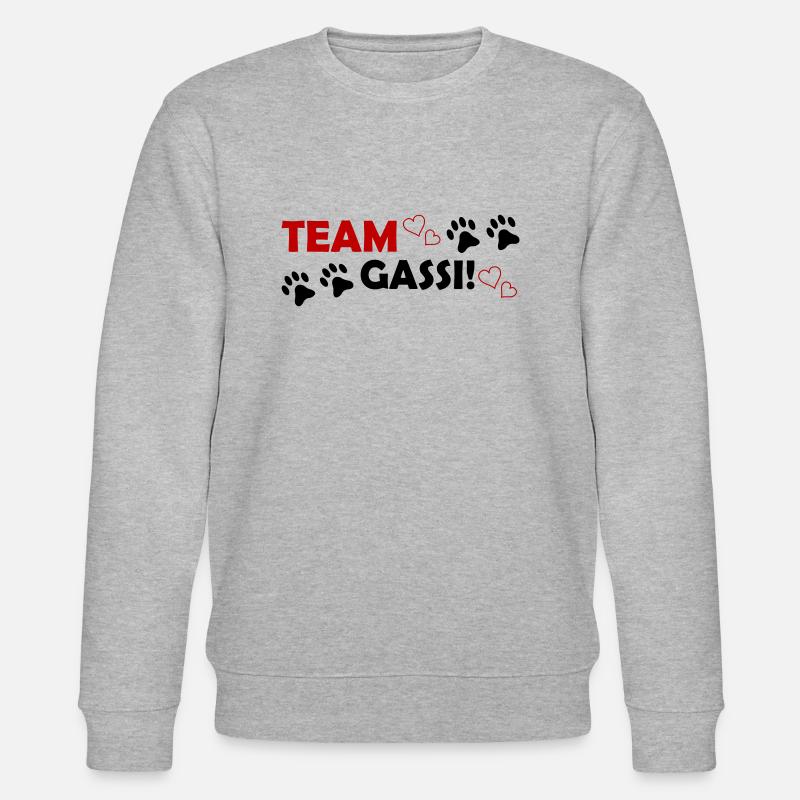 Team Gassi - Stanley/Stella Unisex Bio-Sweatshirt CHANGER  - Grau meliert