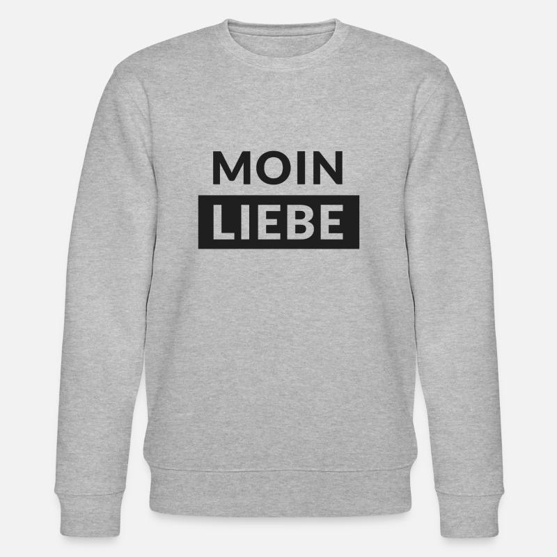 Moin Liebe - Stanley/Stella Unisex Bio-Sweatshirt CHANGER  - Grau meliert