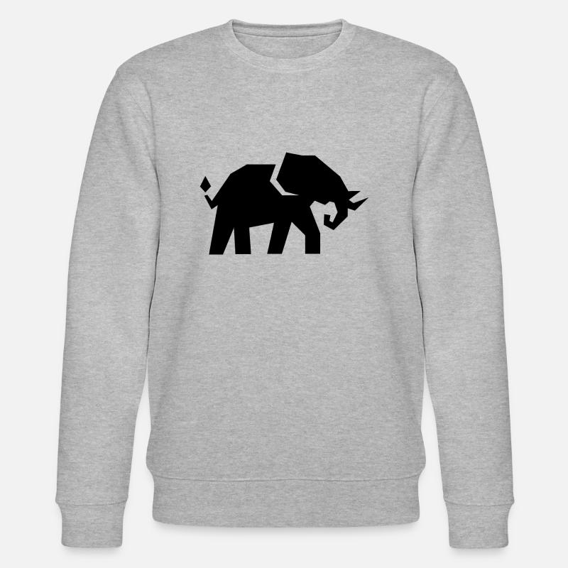 Éléphant - Sweat bio CHANGER Stanley/Stella Unisexe - gris chiné