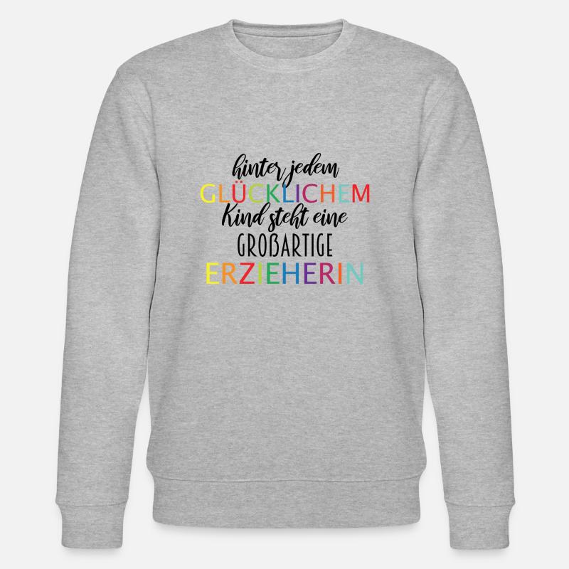 Abschied Kindergarten - Stanley/Stella Unisex Bio-Sweatshirt CHANGER  - Grau meliert