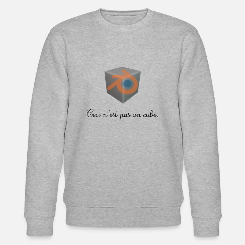 This is not a cube - Stanley/Stella CHANGER Unisex Organic Sweatshirt - heather grey