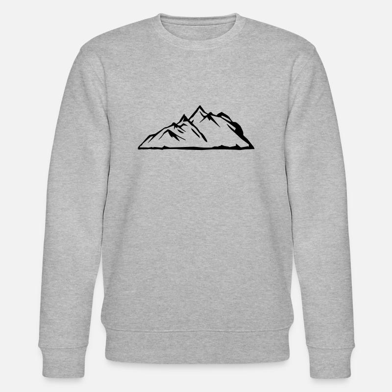 berge - Stanley/Stella Unisex Bio-Sweatshirt CHANGER  - Grau meliert