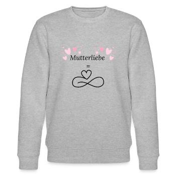 Mutterliebe ist unendlich-Muttertag - Stanley/Stella Unisex Bio-Sweatshirt CHANGER  - Grau meliert - Vorne - Nik (191cm) & Marisol (170cm)