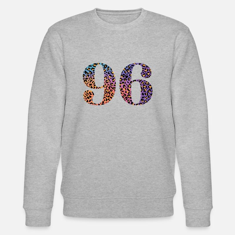96e anniversaire léopard - Sweat bio CHANGER Stanley/Stella Unisexe - gris chiné