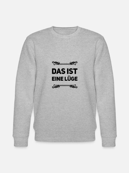 Lügen überall - Stanley/Stella Unisex Bio-Sweatshirt CHANGER - Grau meliert