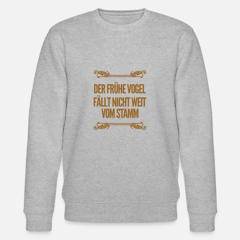 nicht weit vom Stamm - Stanley/Stella Unisex Bio-Sweatshirt CHANGER  - Grau meliert