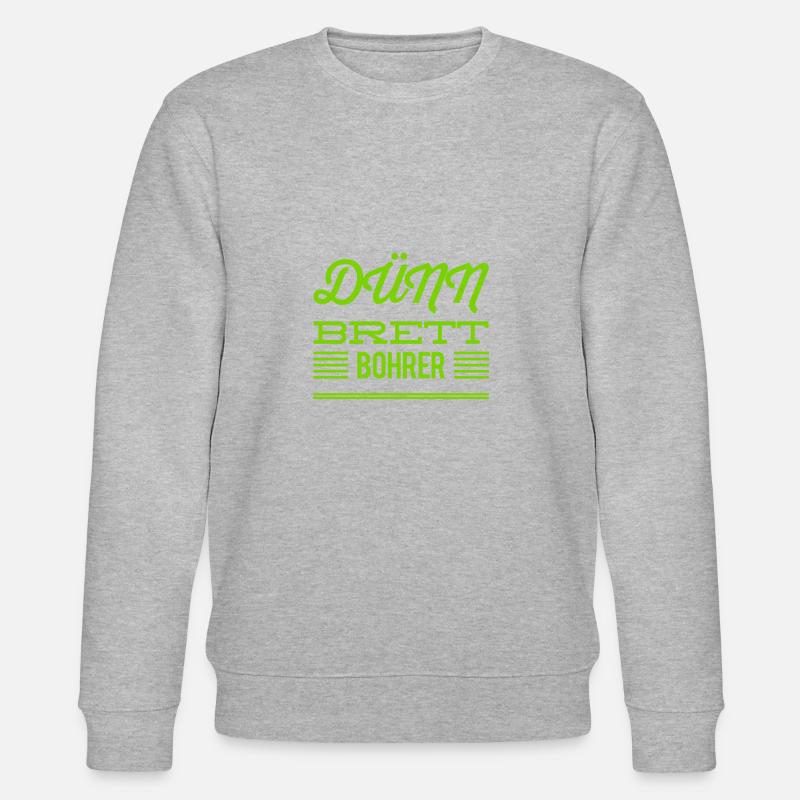 ich bin ein Faultier - Stanley/Stella Unisex Bio-Sweatshirt CHANGER  - Grau meliert