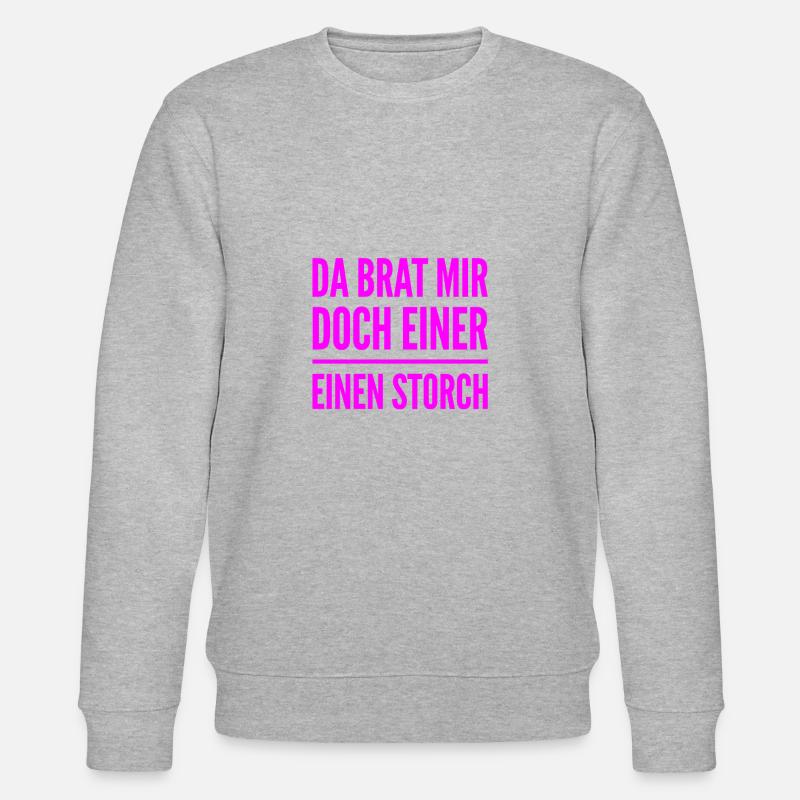 ich bin überrascht - Stanley/Stella Unisex Bio-Sweatshirt CHANGER  - Grau meliert