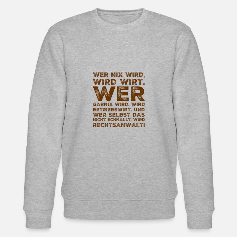 wer garnix wird - Stanley/Stella Unisex Bio-Sweatshirt CHANGER  - Grau meliert