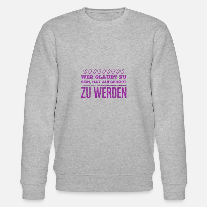 Nous évoluons - Sweat bio CHANGER Stanley/Stella Unisexe - gris chiné
