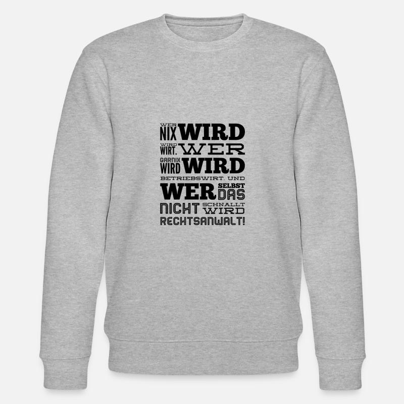 jeder wird etwas - Stanley/Stella Unisex Bio-Sweatshirt CHANGER  - Grau meliert