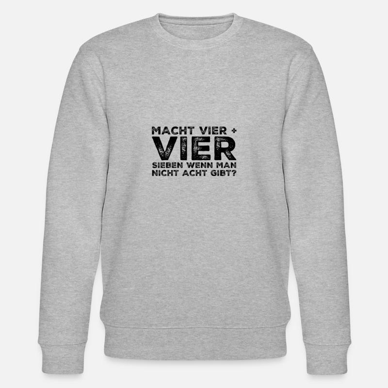 Vier + Vier - Stanley/Stella Unisex Bio-Sweatshirt CHANGER  - Grau meliert