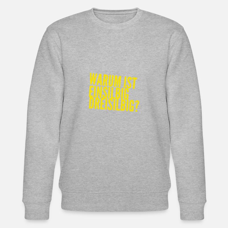 warum ist das so? - Stanley/Stella Unisex Bio-Sweatshirt CHANGER  - Grau meliert