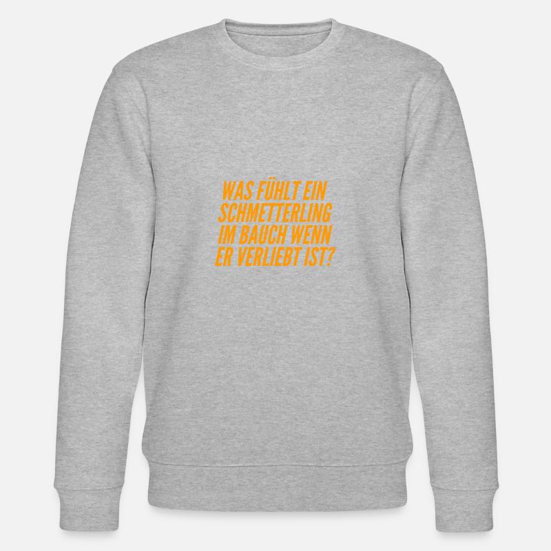 ich bin verliebt - Stanley/Stella Unisex Bio-Sweatshirt CHANGER  - Grau meliert