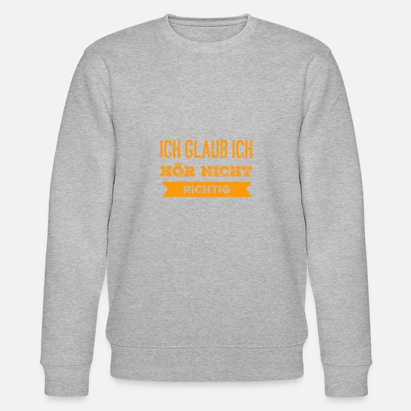 du spinnst wohl - Stanley/Stella Unisex Bio-Sweatshirt CHANGER  - Grau meliert