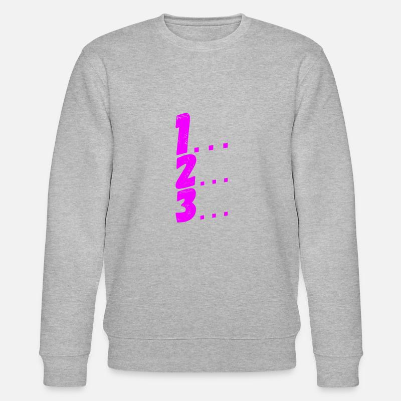 die Uhr läuft - Stanley/Stella Unisex Bio-Sweatshirt CHANGER  - Grau meliert