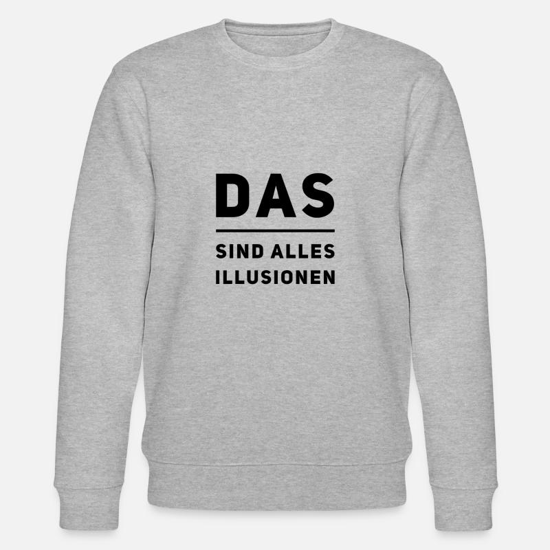 überall sind Illusionen - Stanley/Stella Unisex Bio-Sweatshirt CHANGER  - Grau meliert