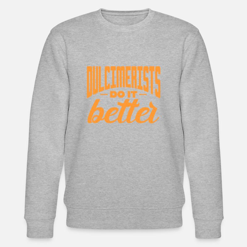 Dulcimerists do it better - Stanley/Stella Unisex Bio-Sweatshirt CHANGER  - Grau meliert