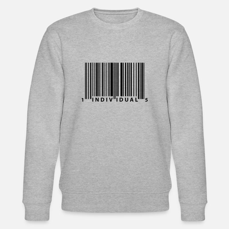 barcode_individual - Sweat bio CHANGER Stanley/Stella Unisexe - gris chiné