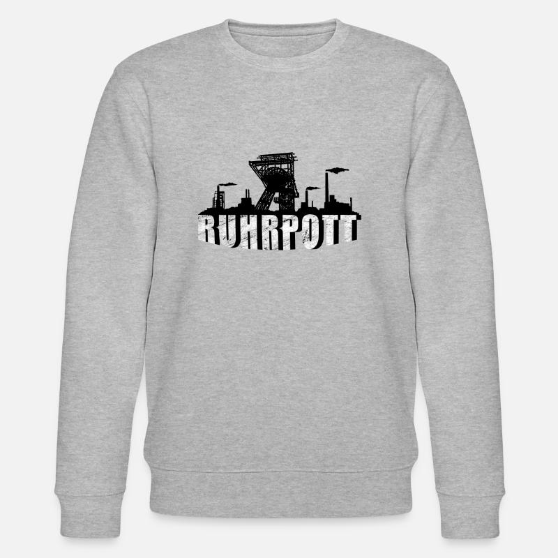 Ruhrpott Skyline - Stanley/Stella Unisex Bio-Sweatshirt CHANGER  - Grau meliert