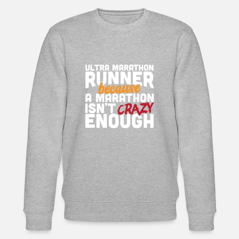 Coureur Ultra Marathon - Sweat bio CHANGER Stanley/Stella Unisexe - gris chiné