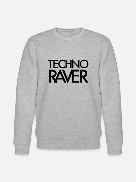 Geschenk für Techno Raver - Stanley/Stella Unisex Bio-Sweatshirt CHANGER  - Grau meliert