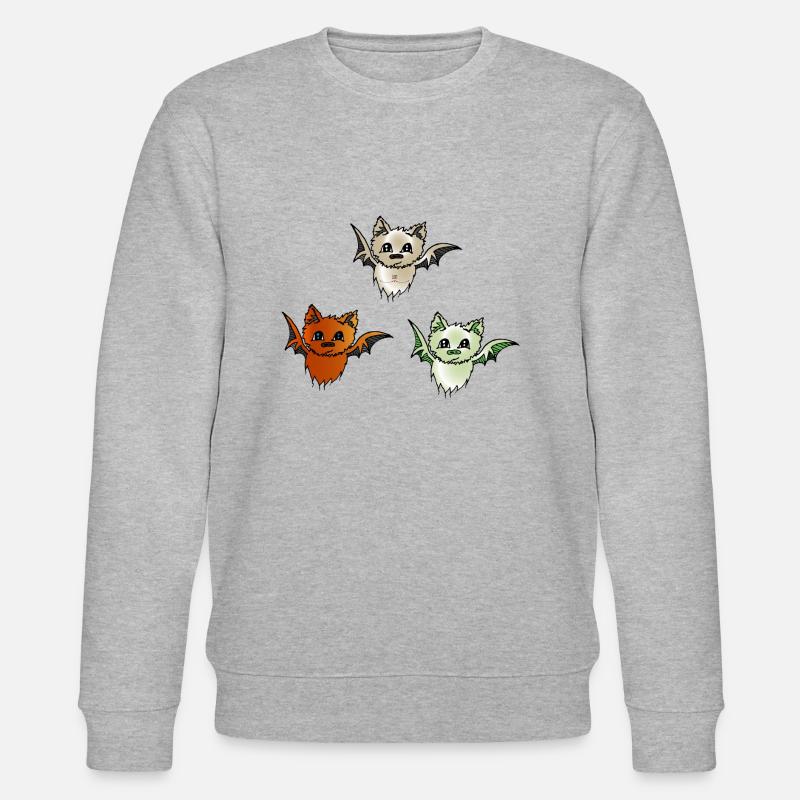 Fledermäuse - Stanley/Stella Unisex Bio-Sweatshirt CHANGER  - Grau meliert