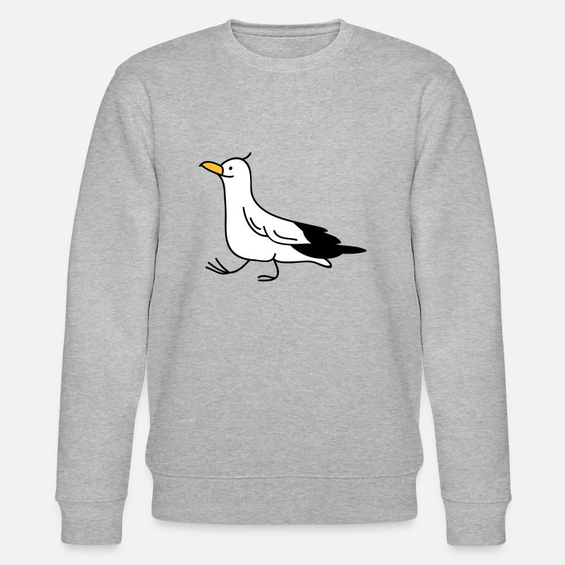lustige Möwe - Stanley/Stella Unisex Bio-Sweatshirt CHANGER  - Grau meliert