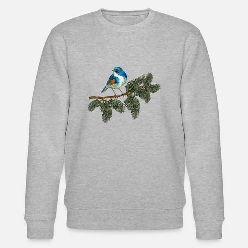 Blauer Vogel - Stanley/Stella Unisex Bio-Sweatshirt CHANGER  - Grau meliert