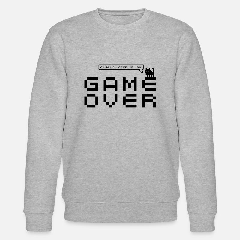 conception gameover - Sweat bio CHANGER Stanley/Stella Unisexe - gris chiné