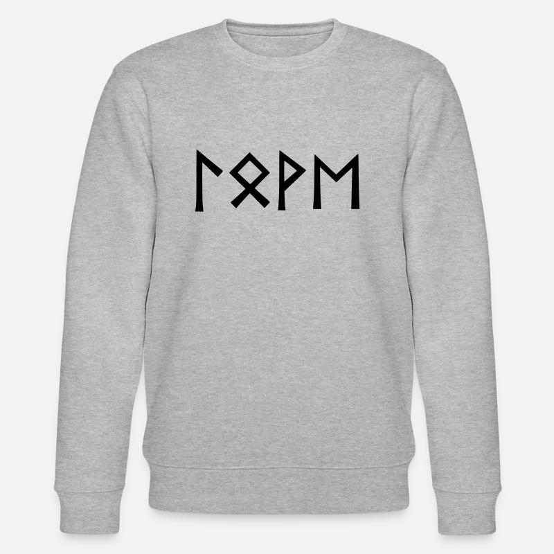Love - Runenschrift - Stanley/Stella Unisex Bio-Sweatshirt CHANGER  - Grau meliert