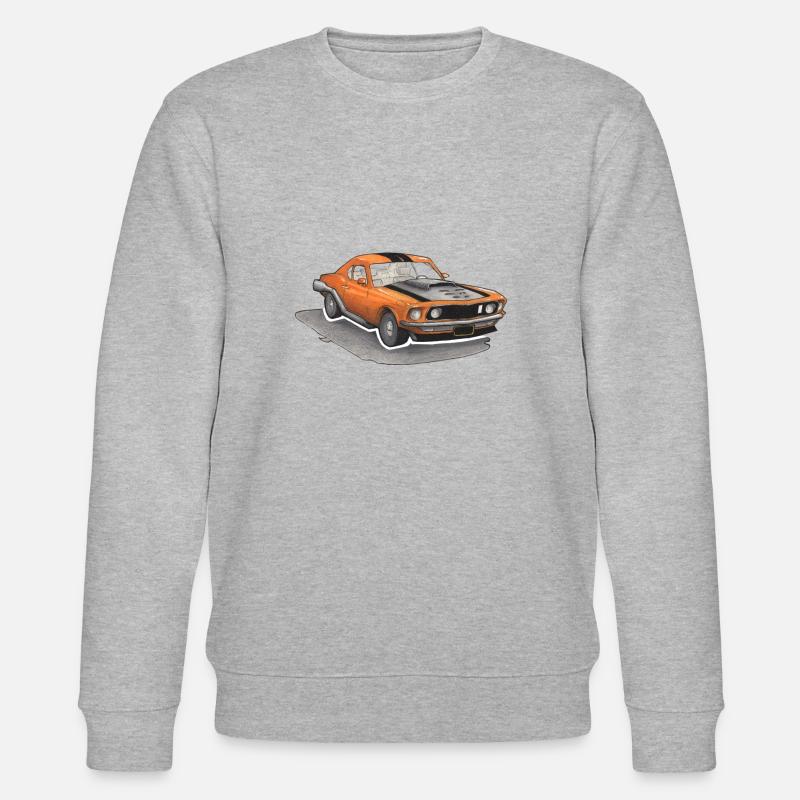 Muscle car - Stanley/Stella CHANGER Unisex Organic Sweatshirt - heather grey