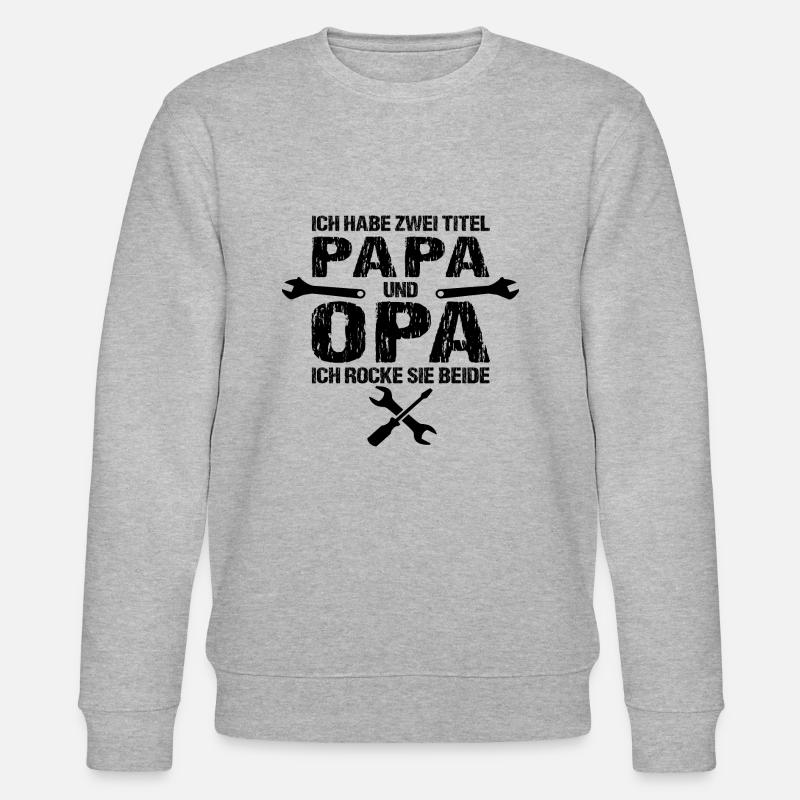 Opa - Stanley/Stella Unisex Bio-Sweatshirt CHANGER  - Grau meliert