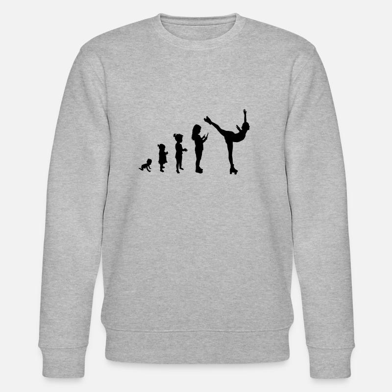 Evolution roller skating 1 - Stanley/Stella CHANGER Unisex Organic Sweatshirt - heather grey
