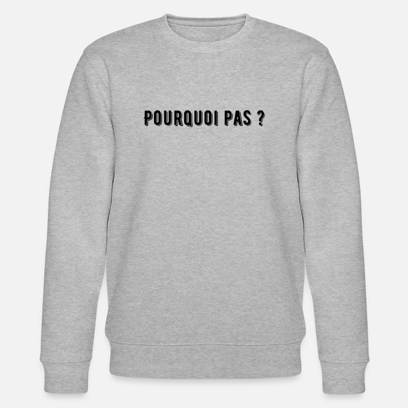 POURQUOI PAS ? - Sweat bio CHANGER Stanley/Stella Unisexe - gris chiné