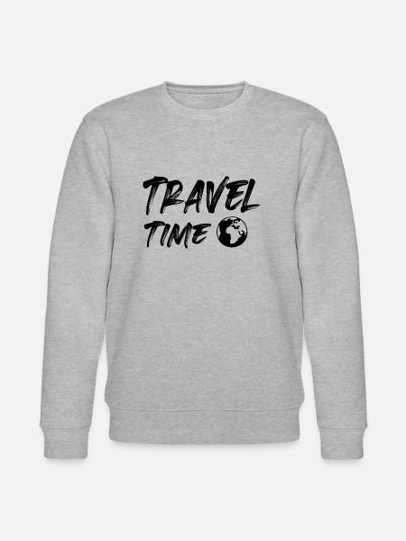 travel time - Stanley/Stella CHANGER Unisex Organic Sweatshirt - heather grey
